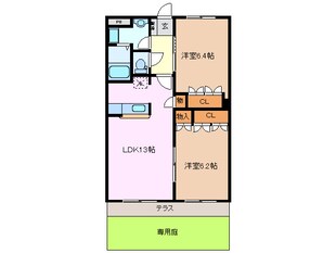 ツインズ　アソシア　Ｂ棟の物件間取画像